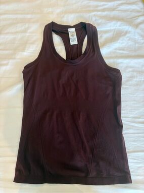Athleta Burgundy Momentum Seamless Tank